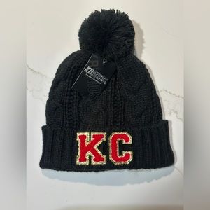 New with tags boutique KC Beanie with Chenille letters